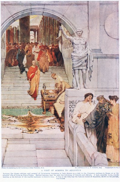 A Visit of Agrippa to Augustus by Lawrence Alma Tadema